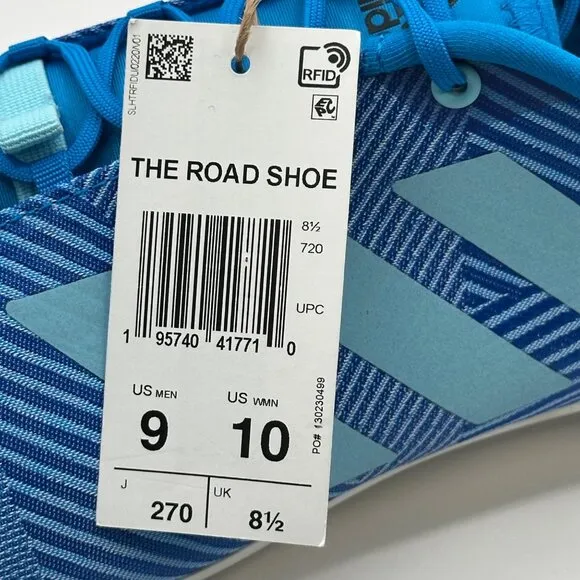 Men's Adidas The Road Shoes Blue Rush Cycling Road Shoes GY6829 Size 9 NEW