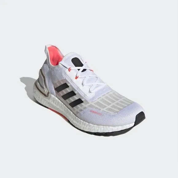 MEN'S Adidas UltraBoost Summer.Rdy Running Shoes White Signal Pink FW9771