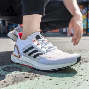 MEN'S Adidas UltraBoost Summer.Rdy Running Shoes White Signal Pink FW9771