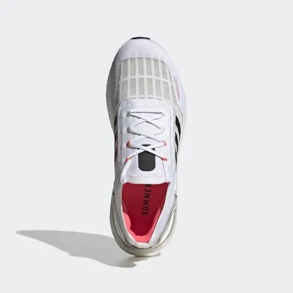 MEN'S Adidas UltraBoost Summer.Rdy Running Shoes White Signal Pink FW9771
