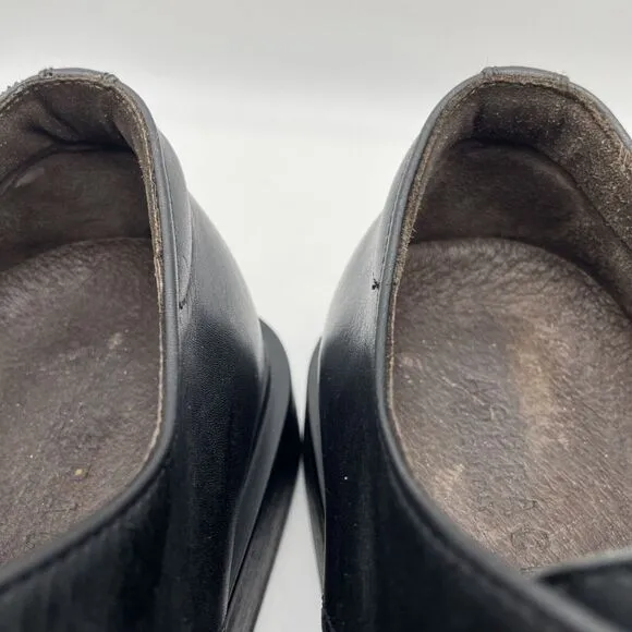 Men's Bachrach Black Leather Monk Strap Dress‎ Shoes Size 10.5 Italy