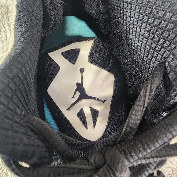 Mens Black &amp; White Air Jordan 524922-102 2012 Lite Basketball Shoes Size 11.5