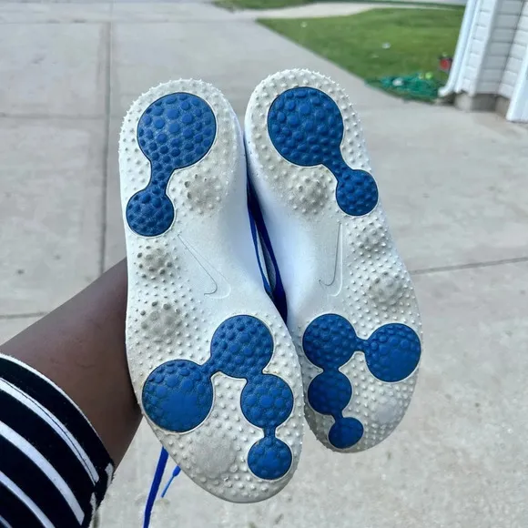 Mens Blue Nike Rosche Golf Shoes