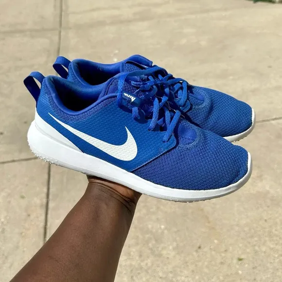 Mens Blue Nike Rosche Golf Shoes