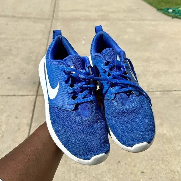 Mens Blue Nike Rosche Golf Shoes