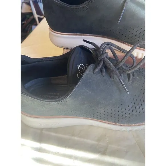 Men's Cole Haan 2.Zerogrand Black #C23807- Size 11- Lace Up Oxford Shoes‎