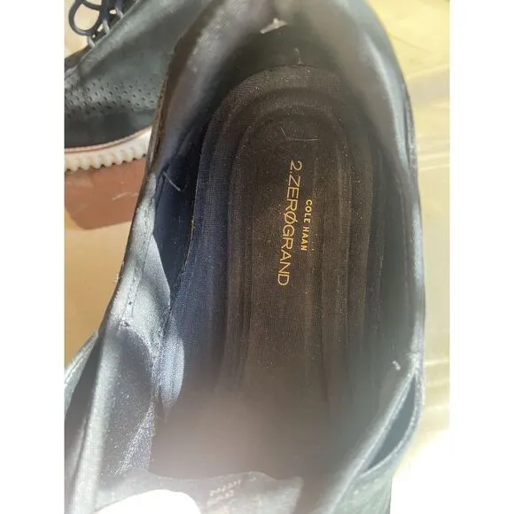 Men's Cole Haan 2.Zerogrand Black #C23807- Size 11- Lace Up Oxford Shoes‎