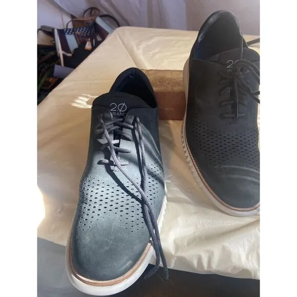 Men's Cole Haan 2.Zerogrand Black #C23807- Size 11- Lace Up Oxford Shoes‎
