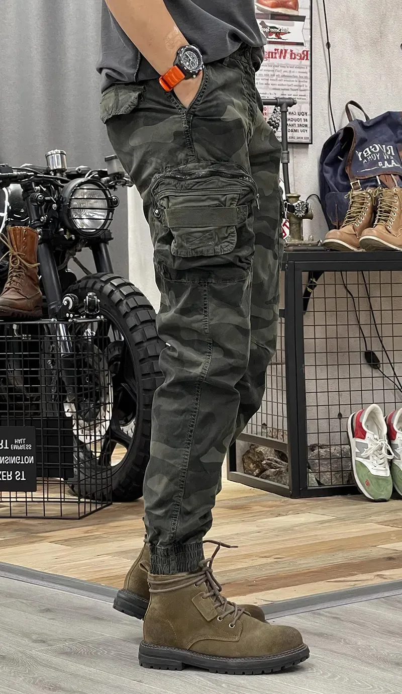 Men's Distressed Slim Biker Jeans