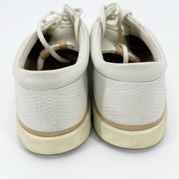 Men's ECCO S-Lite Golf Shoes Spikeless Size US 10 Ivory Leather