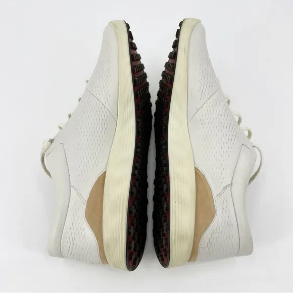 Men's ECCO S-Lite Golf Shoes Spikeless Size US 10 Ivory Leather
