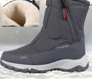 Men's Fashionable Black Lace-Up Walking Boots | Perfect for All-Season Adventures
