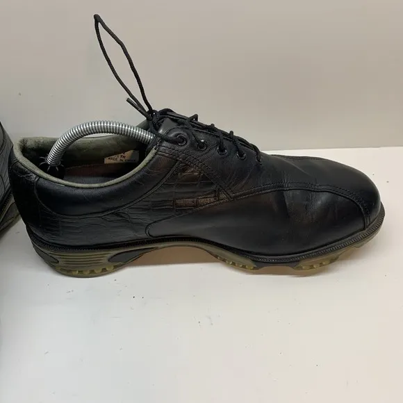 Men's FOOTJOY FJ DryJoys TOUR Golf Shoes Size 10.5 XW 53652 Black