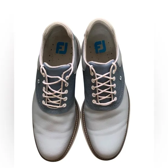 Men's FootJoy Traditions Golf Shoes in Blue/Gray Size 10.5