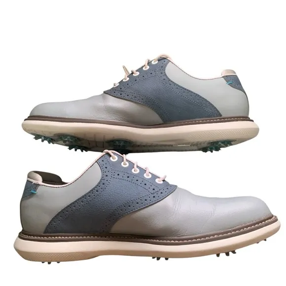 Men's FootJoy Traditions Golf Shoes in Blue/Gray Size 10.5