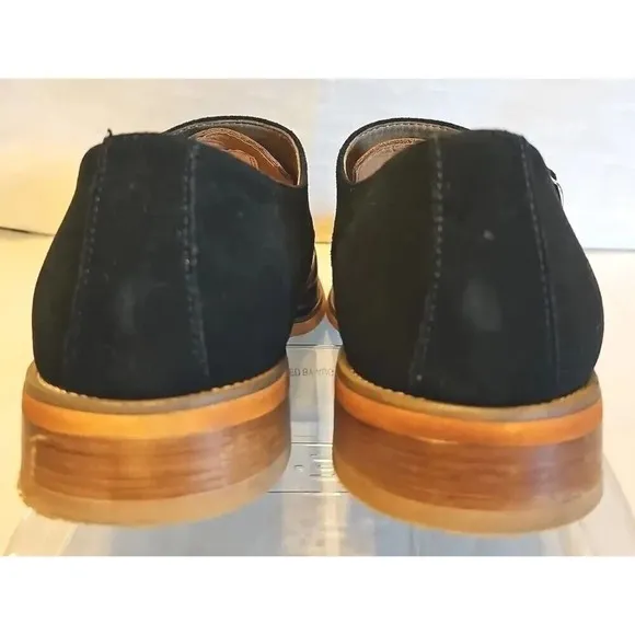 Men's La Milano Navy Leather Dress Shoes Patina Collection Size 11.5