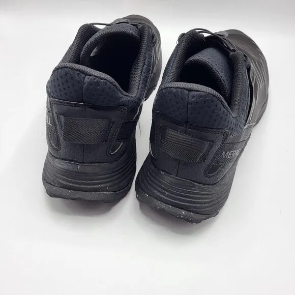 Men’s Merrell Shoes Embark Lace‎ Shield TRIPLE BLACK Toggle Laces 13W J004325W