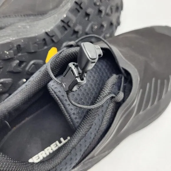 Men’s Merrell Shoes Embark Lace‎ Shield TRIPLE BLACK Toggle Laces 13W J004325W