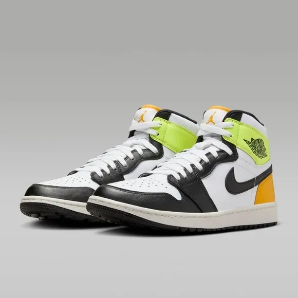 Men's Nike Air Jordan 1 High 'Volt Gold' Golf Shoes
