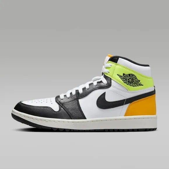 Men's Nike Air Jordan 1 High 'Volt Gold' Golf Shoes