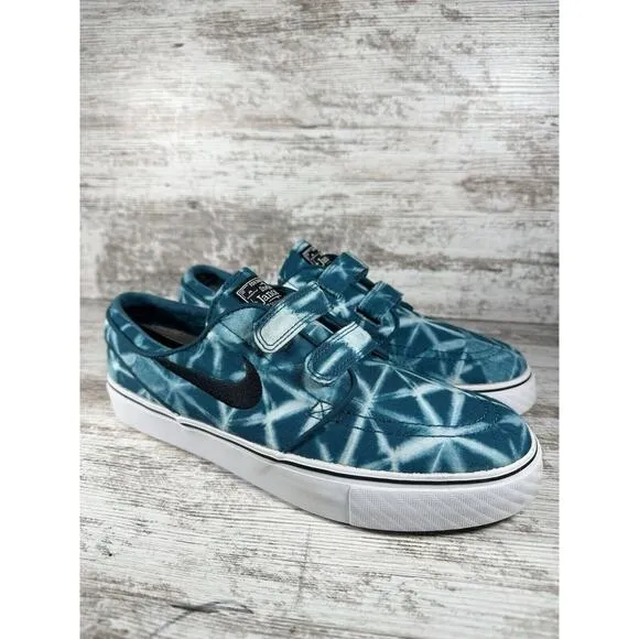 Mens Nike SB Zoom Stefan Janoski AC Tie-Dye Teal Blue Skate Shoes Sz 9 Athletic