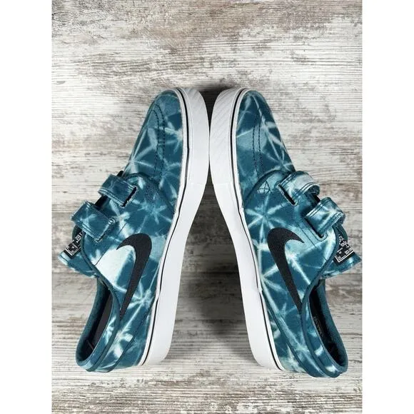 Mens Nike SB Zoom Stefan Janoski AC Tie-Dye Teal Blue Skate Shoes Sz 9 Athletic