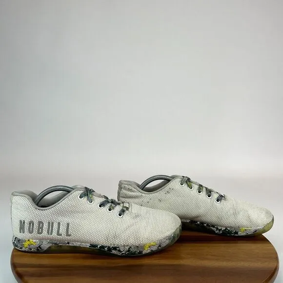 Mens‎ NoBull Floral Trainers White Athletic Crossfit Sneakers Shoes Size 10.5 M