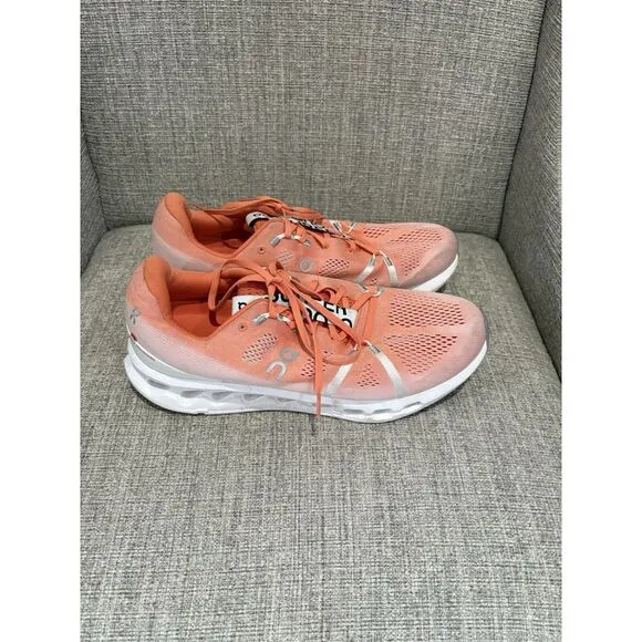 Men's‎ On Cloud Cloudsurfer Orange/White Size 14