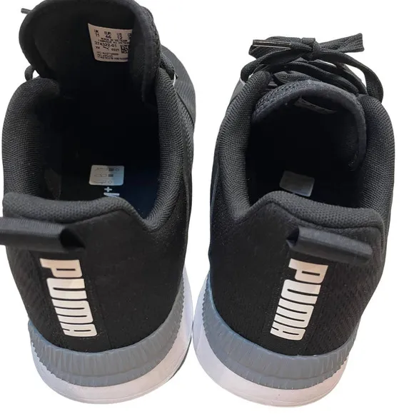 Mens Puma Pacer Net Cage Black White Grey Sneakers Shoes Size 12 NWOT