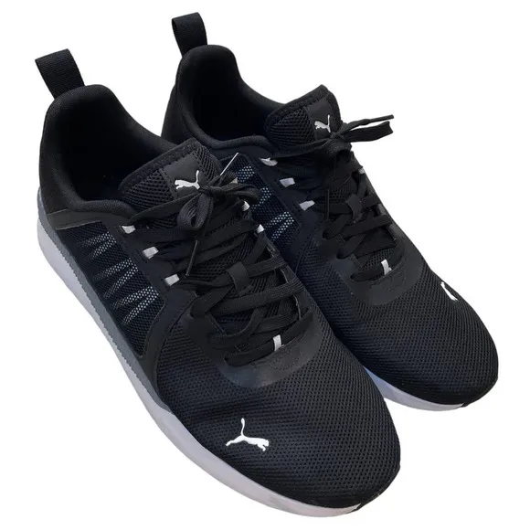 Mens Puma Pacer Net Cage Black White Grey Sneakers Shoes Size 12 NWOT