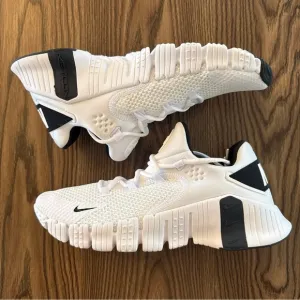 Men’s Size 10 Nike Free Metcon 4 CrossFit Training Shoes CT3886-100 White Black