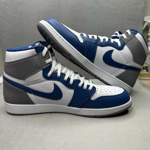 Mens Size 18 Nike Air Jordan 1 Retro High OG 'True Blue' Shoes DZ5485-410 2023