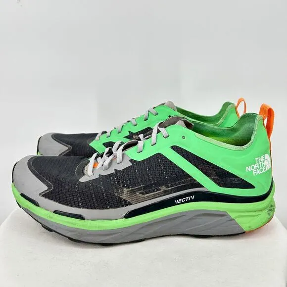 Men's The North Face Vective Infinite Green and Gray Shoes 11