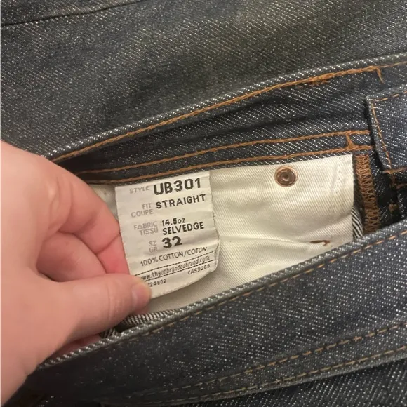 Men's The Unbranded Brand Straight Leg Denim Jeans - UB301 14.5oz Selvedge