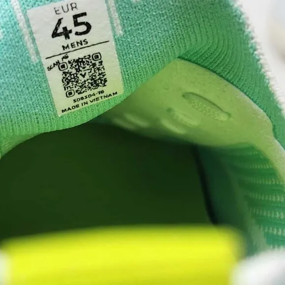 Men's US 12 / EU 45 Vivobarefoot Primus Lite knit shoes in Acid Lime