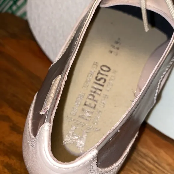 Mephisto Coleta Mary Janes Taupe Silver Lightweight Shoes Women’s 9