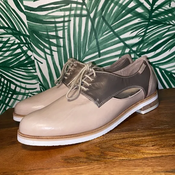 Mephisto Coleta Mary Janes Taupe Silver Lightweight Shoes Women’s 9