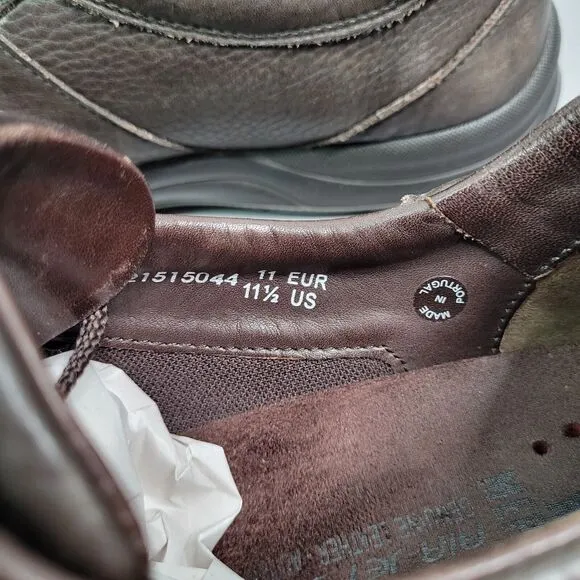 Mephisto Runoff Air Jet System Shoes Men 11.5 Brown Leather Oxford Sneaker