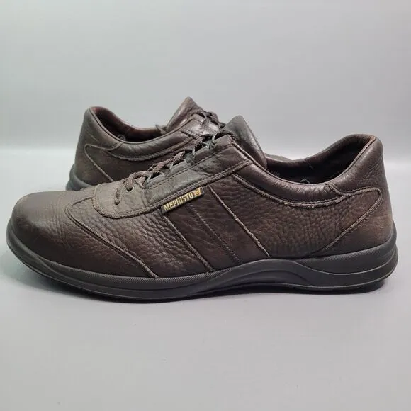 Mephisto Runoff Air Jet System Shoes Men 11.5 Brown Leather Oxford Sneaker