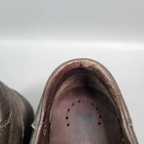 Mephisto Runoff Air Jet System Shoes Men 11.5 Brown Leather Oxford Sneaker