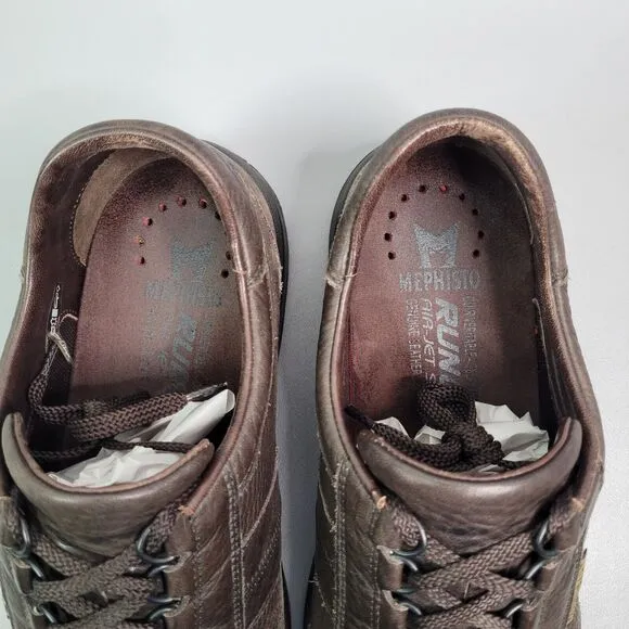 Mephisto Runoff Air Jet System Shoes Men 11.5 Brown Leather Oxford Sneaker