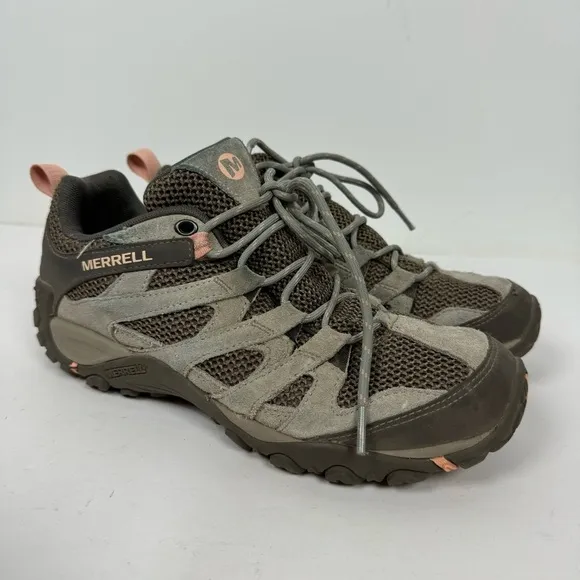 Merrell Alverstone Waterproof Brown Low Top Hiking Trail Shoes Outdoor