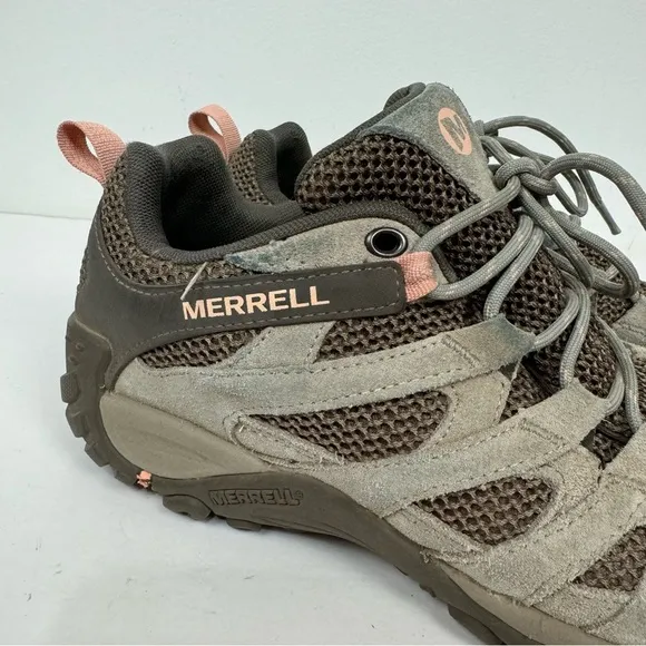 Merrell Alverstone Waterproof Brown Low Top Hiking Trail Shoes Outdoor