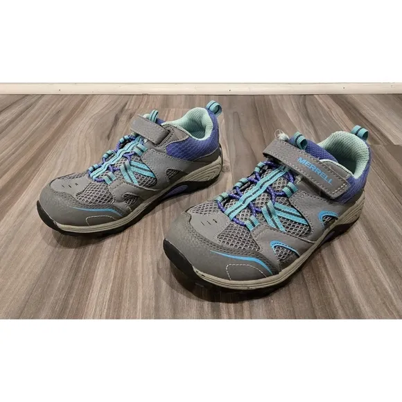 Merrell Kids Trail Chaser Outdoor Sneakers - Easy On/Off - Size 2.5