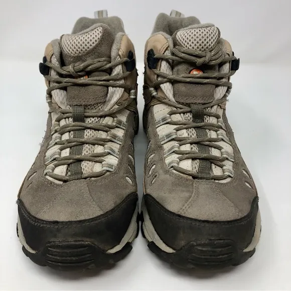 Merrell Kinetic Mid Waterproof Hiking Boots Shoes Ankle Trekking Suede Leather