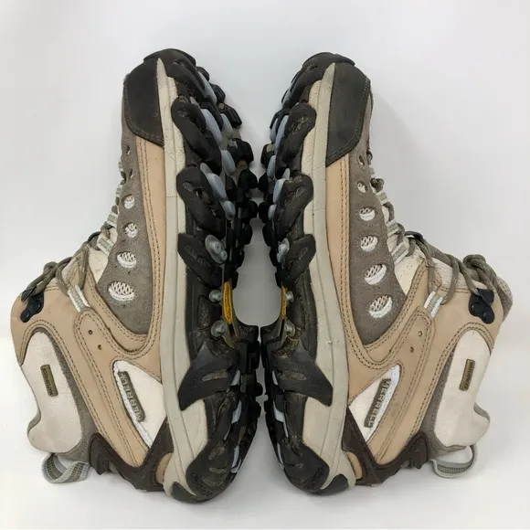 Merrell Kinetic Mid Waterproof Hiking Boots Shoes Ankle Trekking Suede Leather
