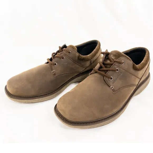 Merrell Men's Black Slate Oxford Shoes Size 10.5 - Durable Leather Casual