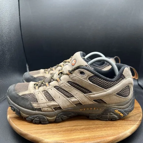 Merrell Moab 2 Ventilator Mens Size 9.5 Brown Black Outdoor Walking Hiking Shoes