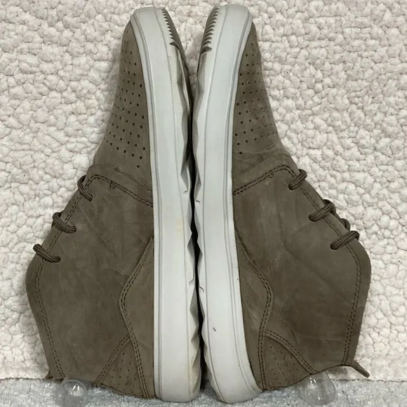 Merrell Pine Bark Leather Mid Top Beige Gray Womens Sneakers Shoes J94334 SZ 6.5