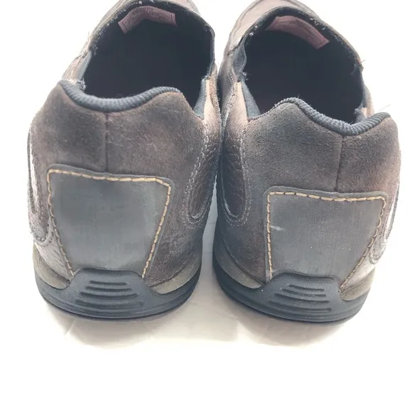 Merrell Shoes Size 9.5 Performance Espresso Slip On Loafers Brown Leather